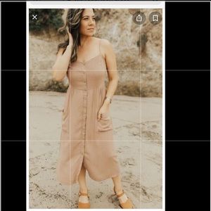 CJLA Robertson Spaghetti Midi Dress